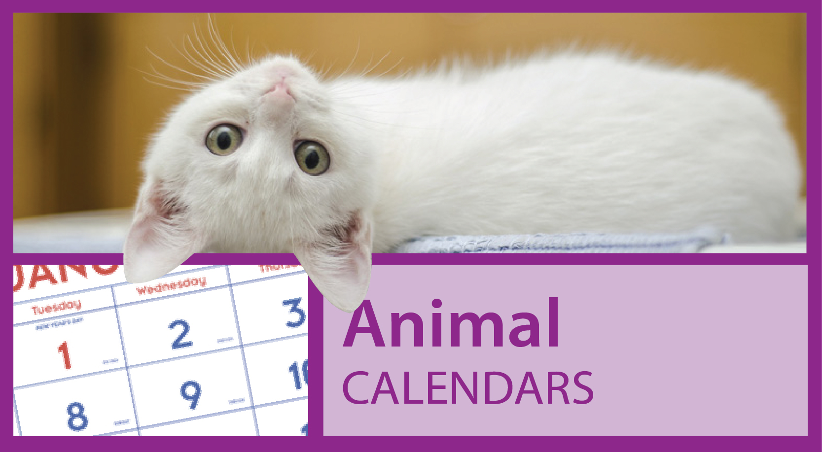 Promotional Animal Calendars https://www.valuecalendars.com/products/standard_imprinted_calendars/promotional_animal_calendars