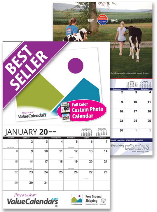 2017 13 Month Custom Photo Wall Calendar, Stapled | 11