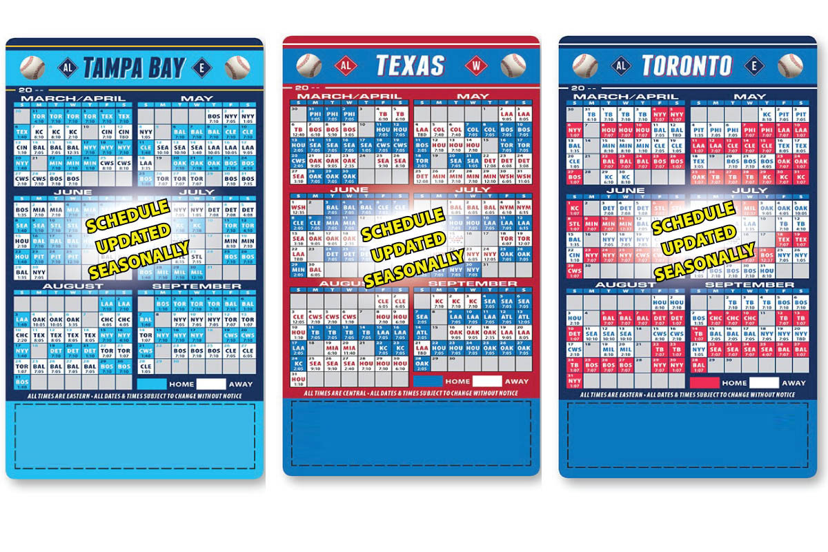 2017 Baseball Pro Schedule (Large) Calendar 4" x 7