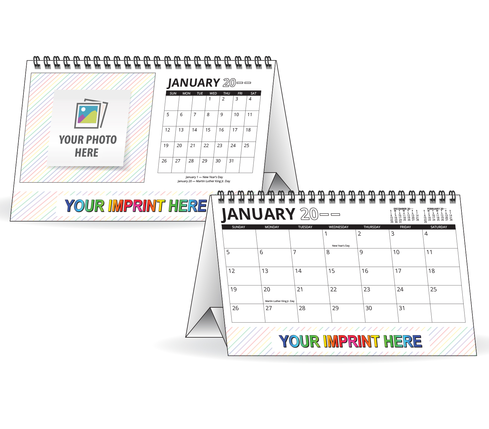 Custom Desk Tent Calendar (8 5x5 5 12 Sheet) ValueCalendars com