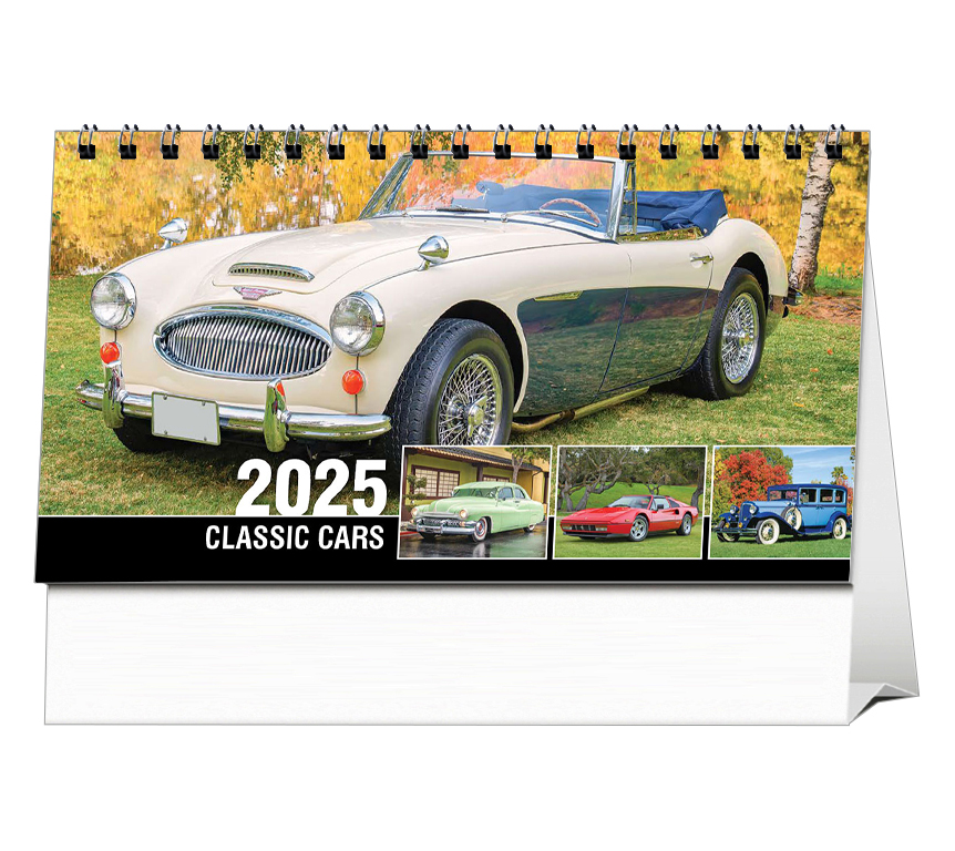 Classic Cars Desk Calendar