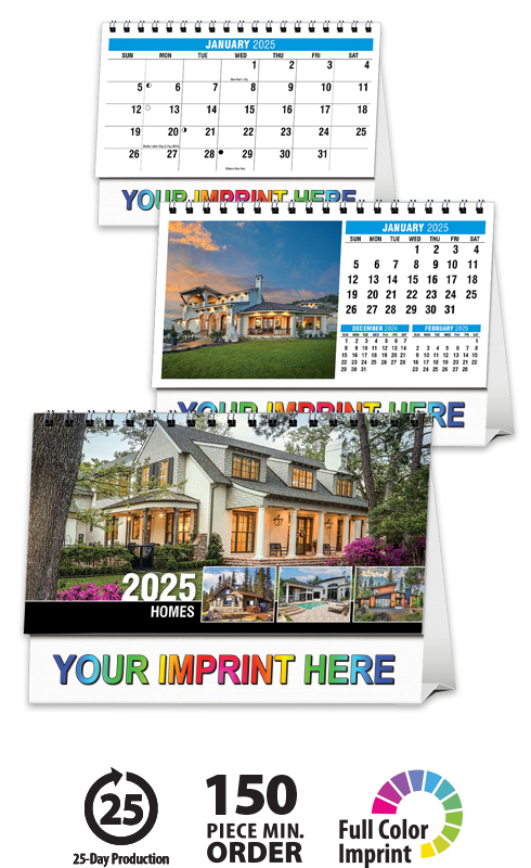 Homes Desk Tent Calendar | ValueCalendars.com