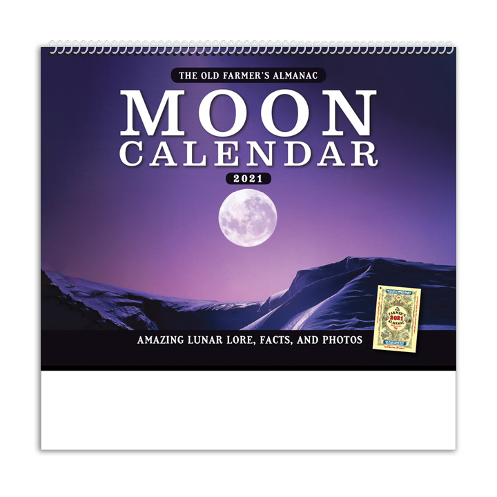 2021 Old Farmers Almanac Moon (Spiral) Calendar 10 1/2 quot x 18 1/4