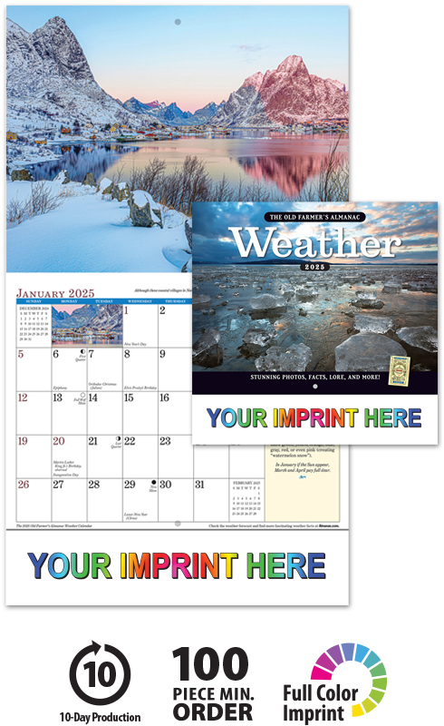 2025 Old Farmers Almanac - Weather Calendar | 10-1/2