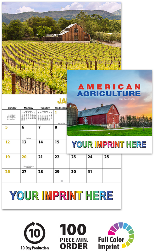 2025 American Agriculture Calendar | 10-1/2