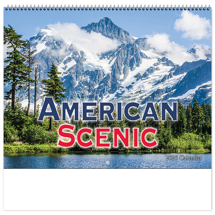 2024 American Scenic (Spiral) Calendar 101/2" x 181/4" Spiral Bound