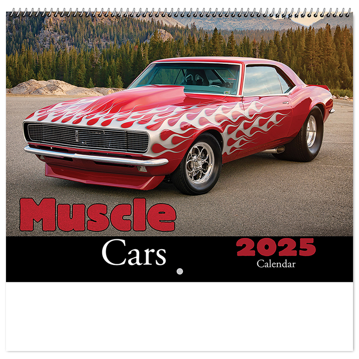2024 Muscle Car (Spiral) Calendar 101/2" x 181/4" Spiral Bound