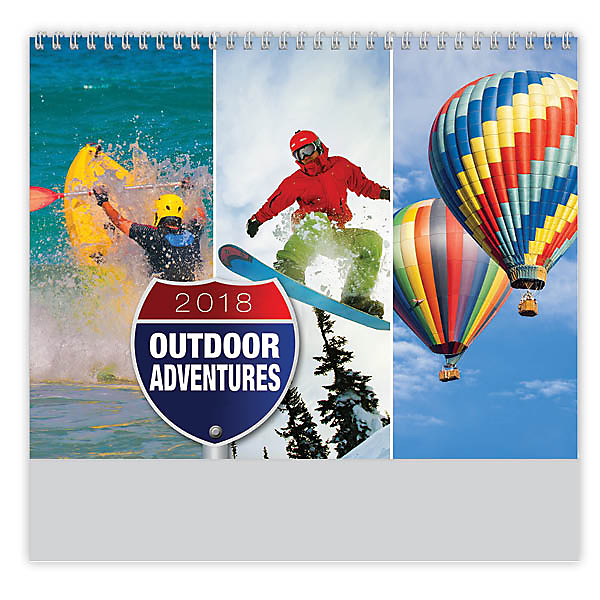 2018 Great Outdoors Calendar 103/8" x 177/8" Customized Spiral