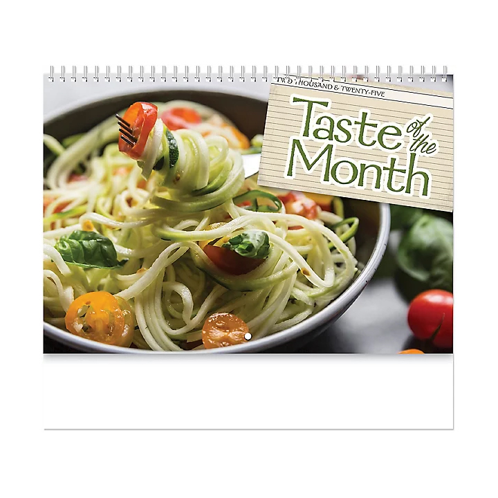 2021 Taste of the Month Calendar 103/8" x 177/8" Personalised