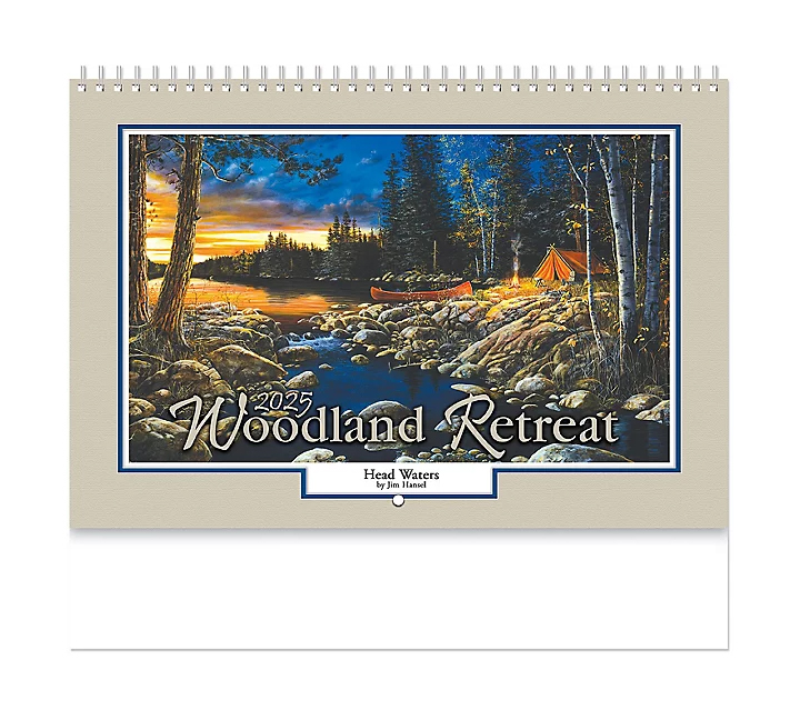 2022 Woodland Retreat Calendar 11" x 17" Personalized Spiral Bound