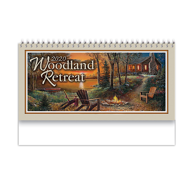 2021 Woodland Retreat (Desk) Calendar 61/4" x 4" Custom Tent Style