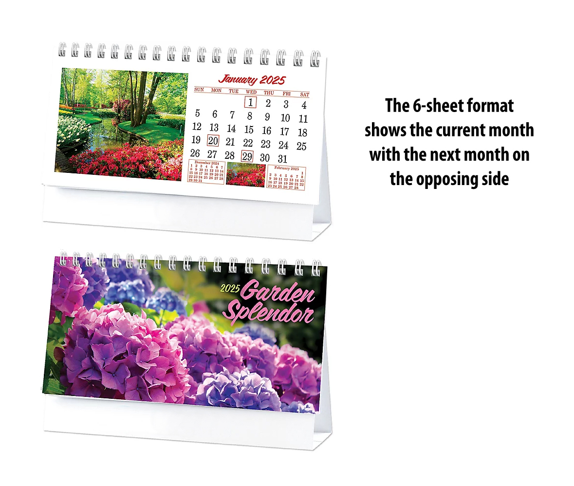 2025 Garden Splendor (Desk) Calendar | 6-1/4