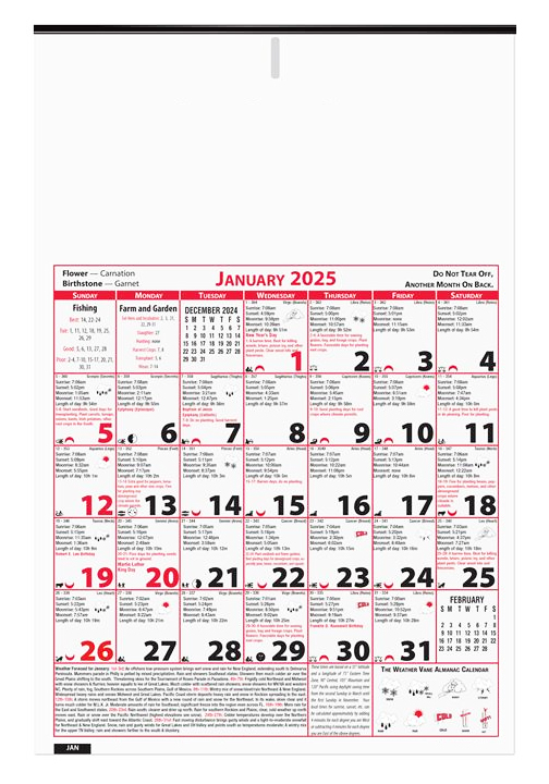 6Sheet Almanac Calendars