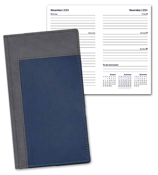 2024 Clifton Weekly Pocket Planner Duo Inset Promotional Imprinted