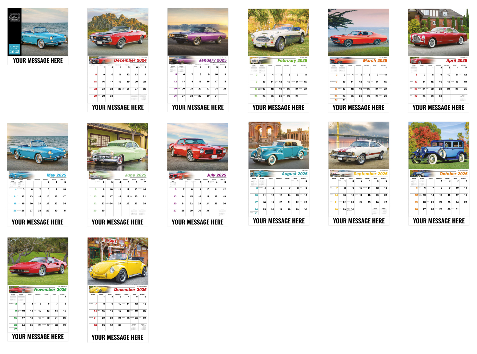 Classic Cars Calendar II