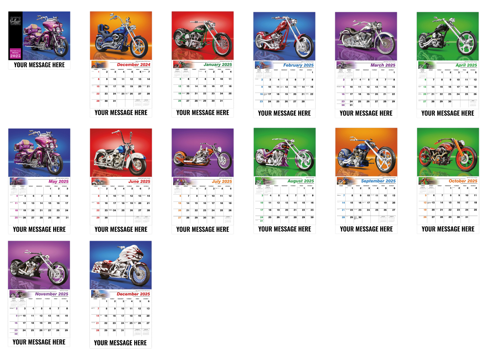 Motorcycle Mania Calendar