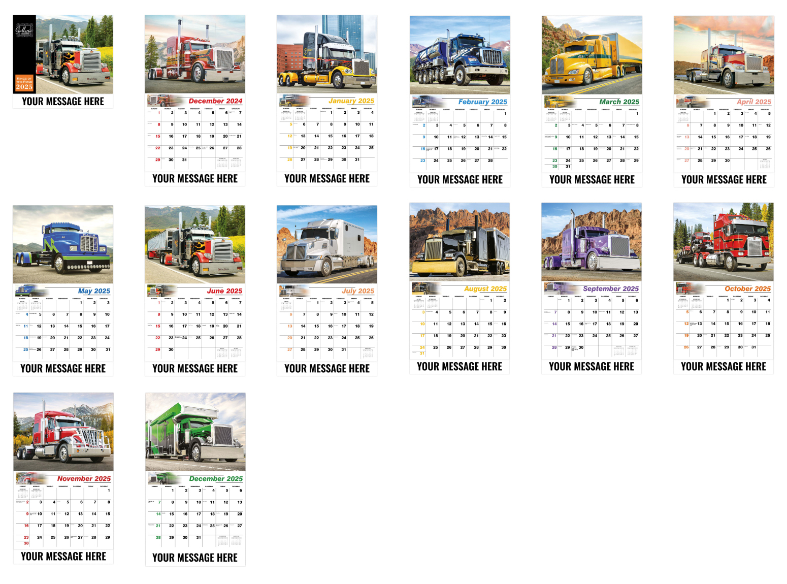 Kings of the Road Calendar