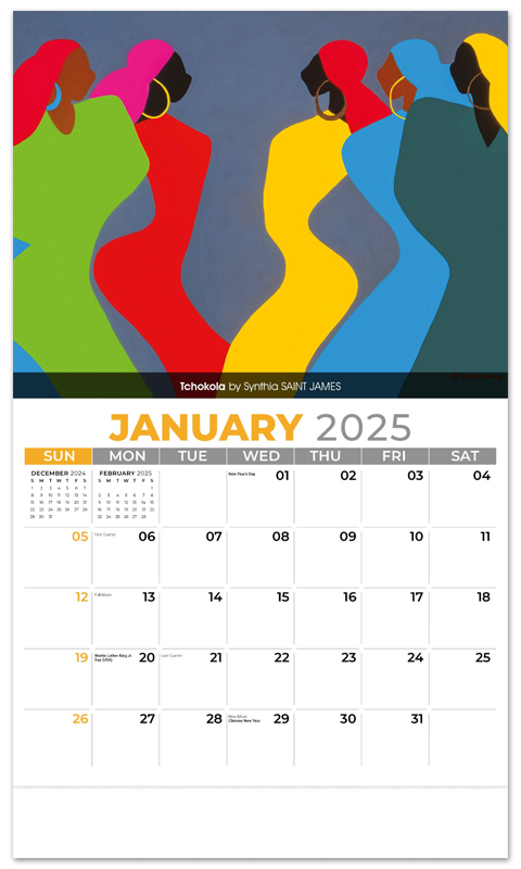 African Art Kalender 2022 - Kalender Januar