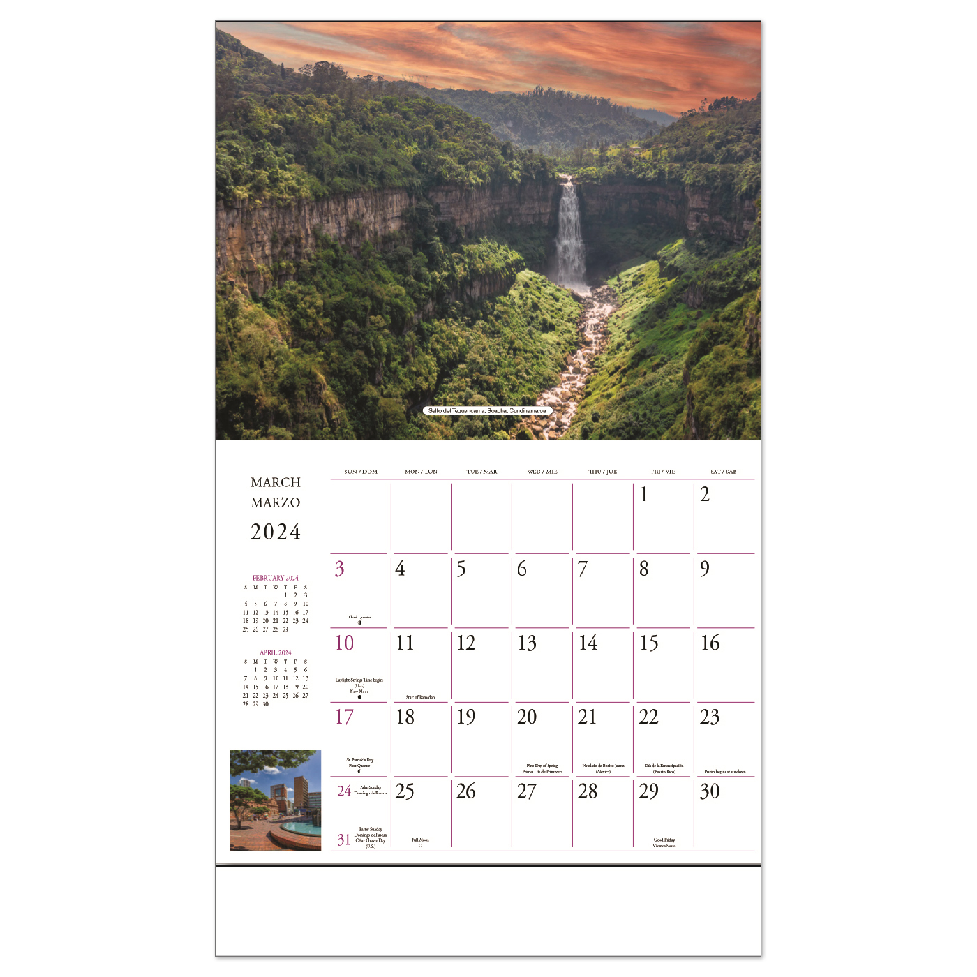 2024 Promotional Columbia Tierra Querida Calendars Custom Imprinted
