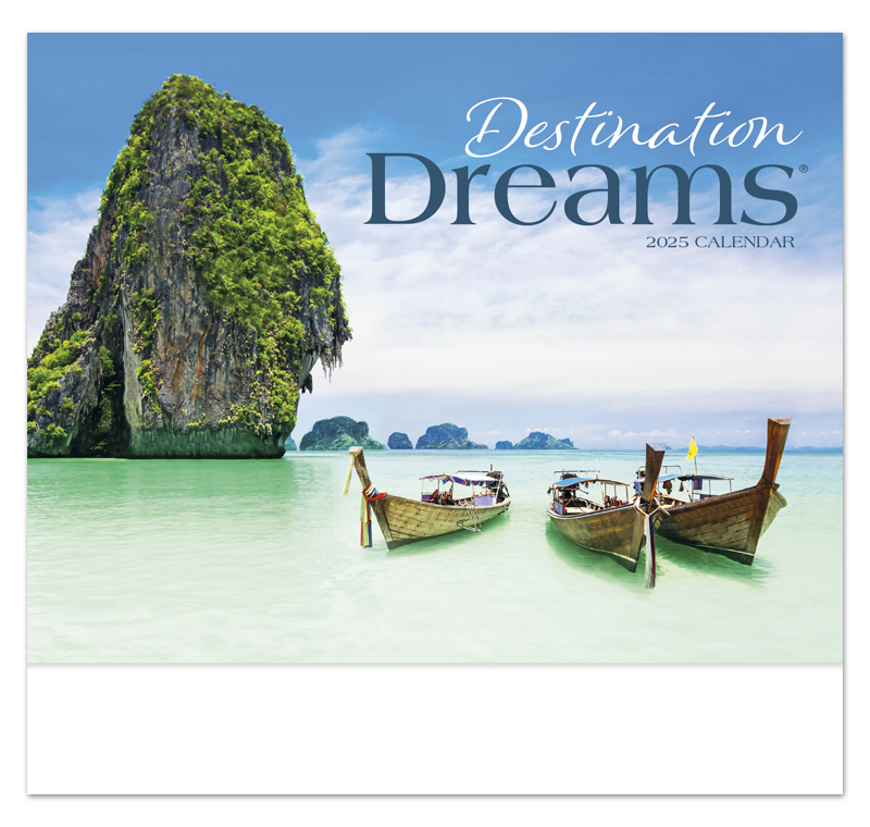 2025 Destination Dreams Promotional Wall Calendar 107/8" x 18