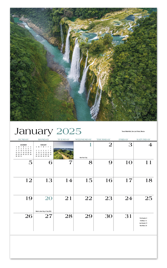 2025 Destination Dreams Promotional Wall Calendar 107/8" x 18