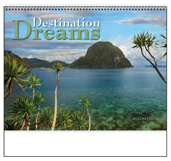 2023 Destination Dreams (Spiral) Wall Calendar 107/8" x 18" Custom