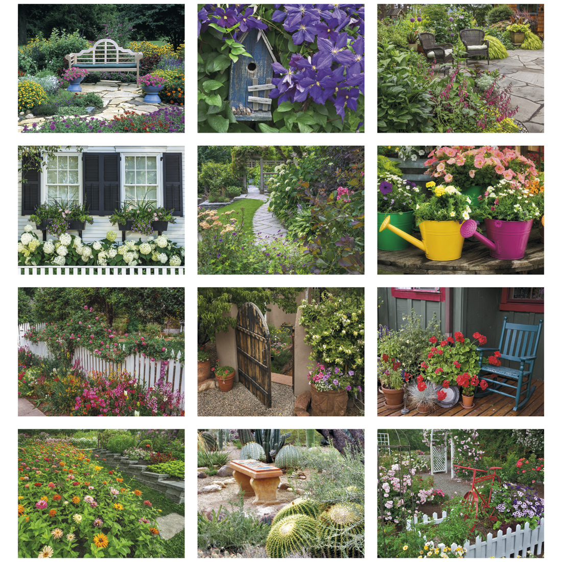 2025 Gardens Promotional Wall Calendar 107/8" x 18" Staple Bound