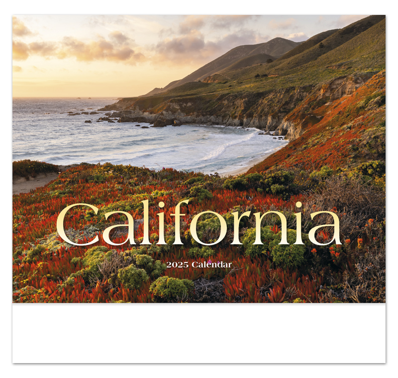 2024 California Promotional Wall Calendar | 10-7/8" x 18" Staple Bound