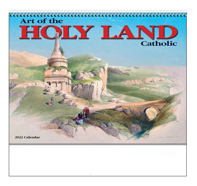 2021 Art of the Holy Land (Catholic, Spiral) Calendar 107/8" x 18