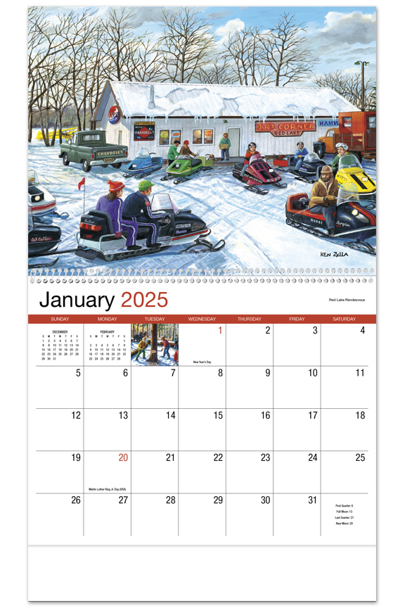 2025 America Remembered (Spiral) Wall Calendar 107/8" x 18