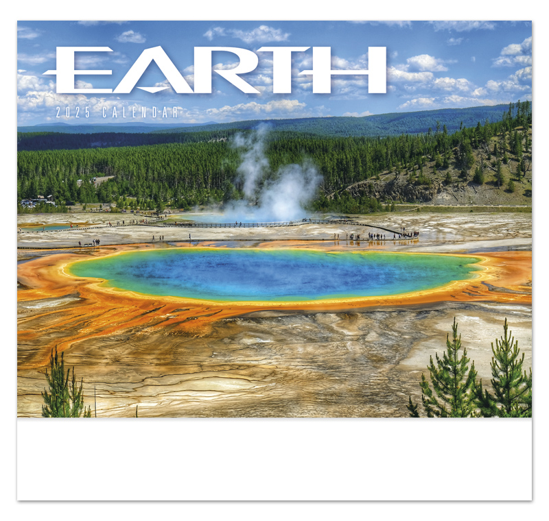 2025 Earth Promotional Wall Calendar 107/8" x 18" Custom