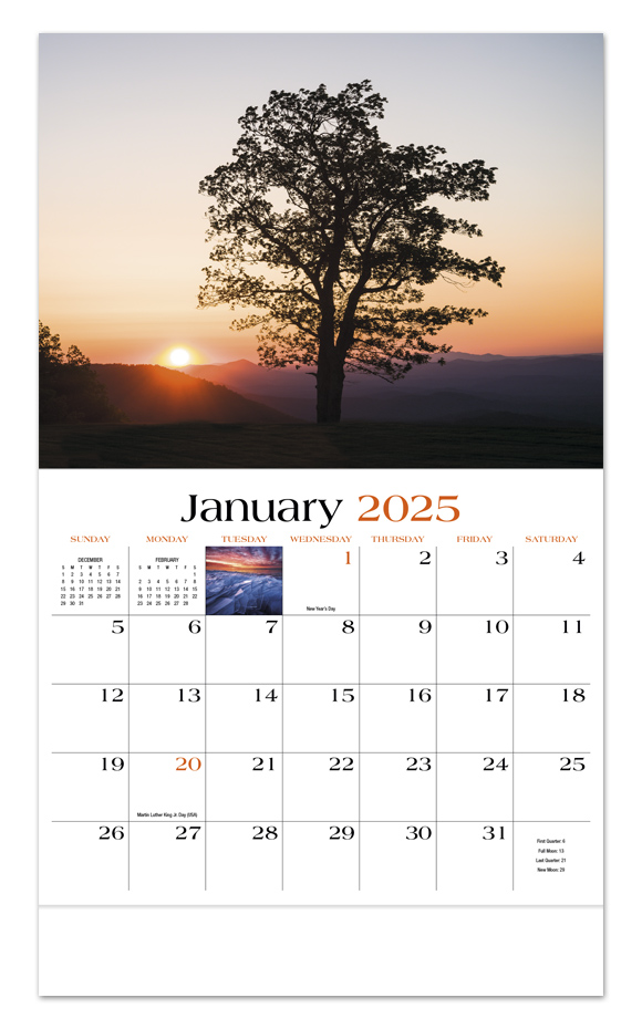 Dawn to Dusk Calendar