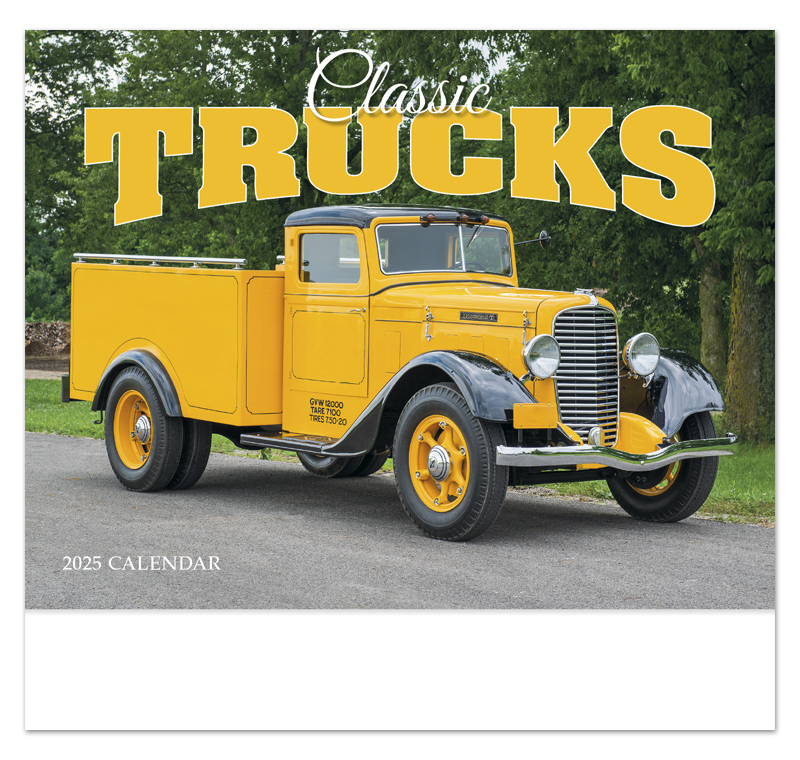 2025 Classic Trucks Promotional Wall Calendar 107/8" x 18