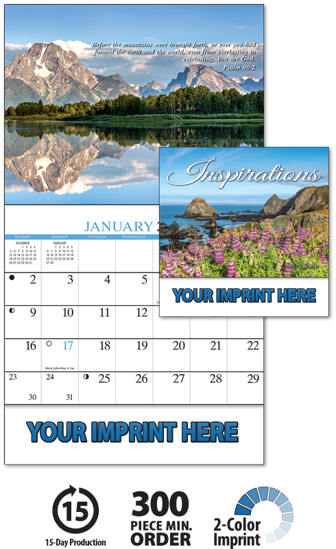 Inspirations Mini Wall Calendar | ValueCalendars.com