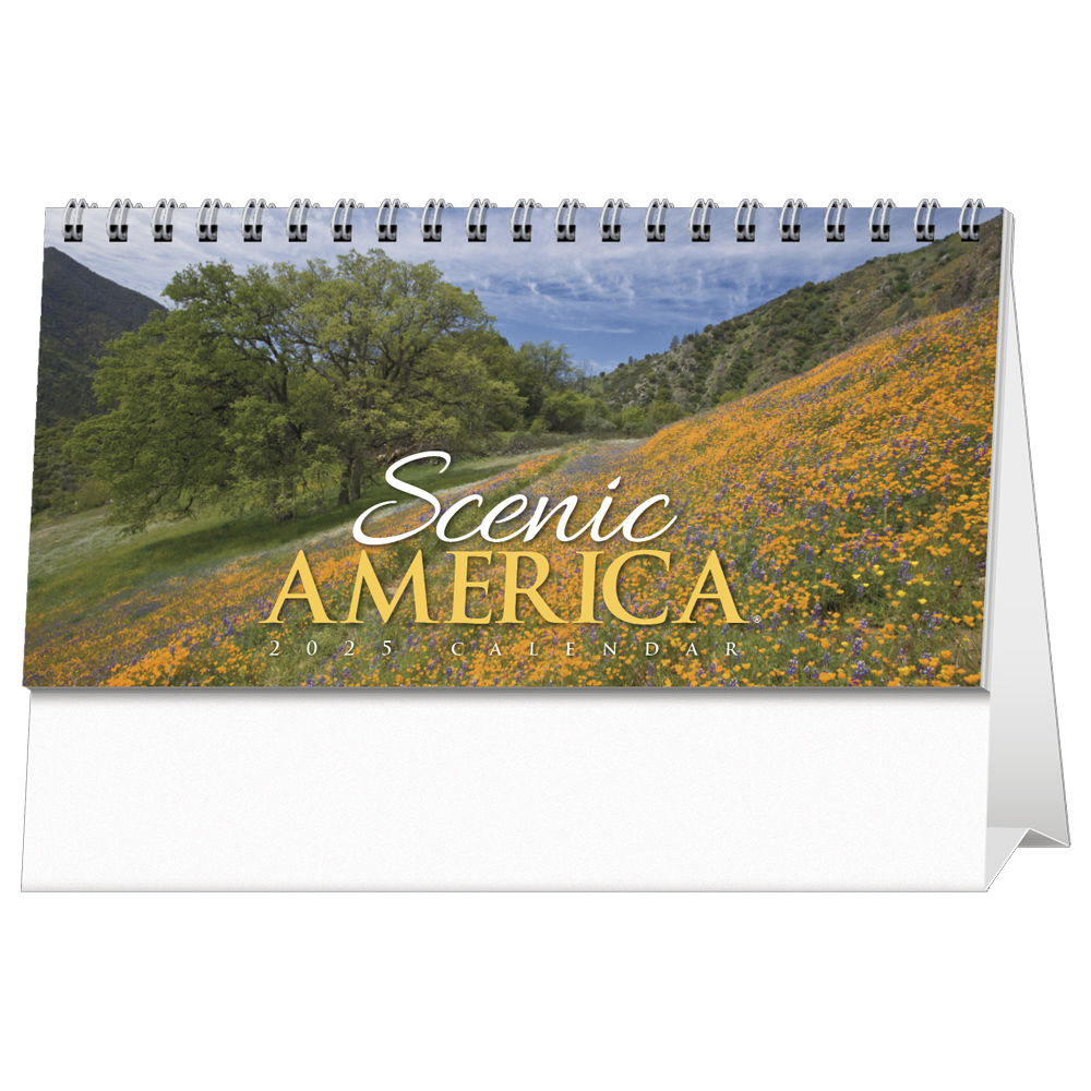 Scenic America Desk Tent Calendar ValueCalendars com