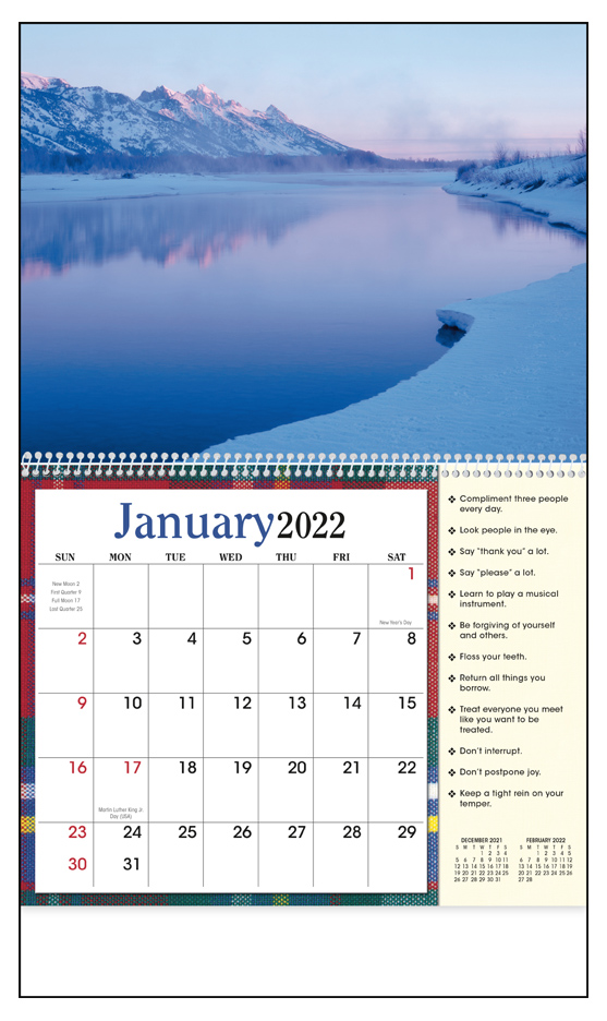 2023 Life's Little Instruction Book Calendar 11" X 19" Imprinted