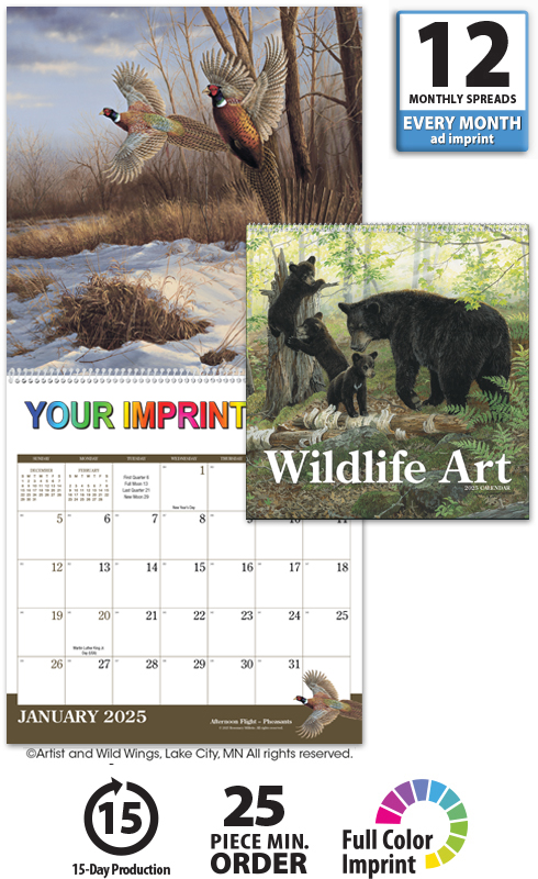 2025 Wildlife Art II Calendar | 12