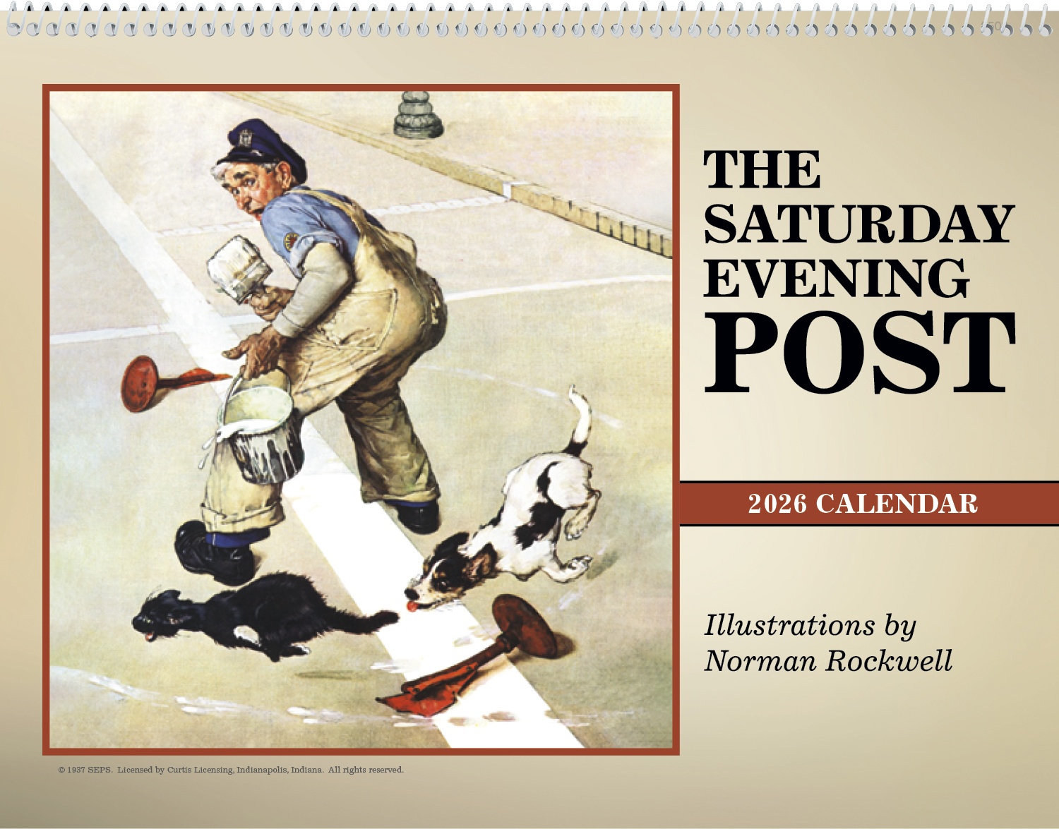 2025 The Saturday Evening Post (Executive) Calendar 11" x 163/4