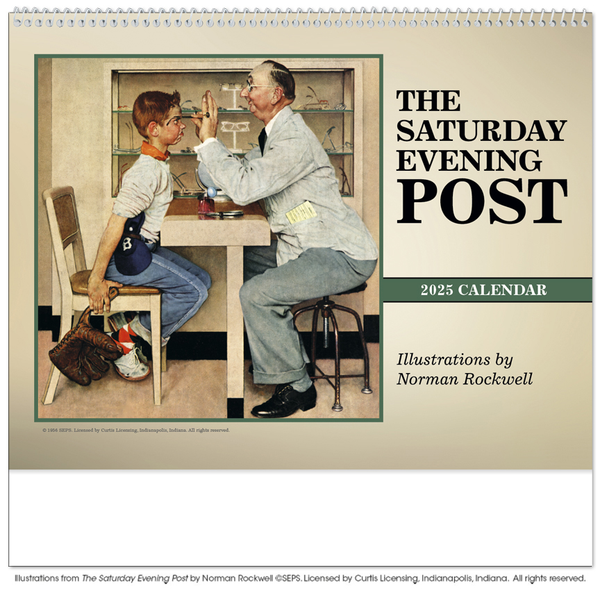 2024 Saturday Evening Post by Norman Rockwell, Large Pocket Calendar