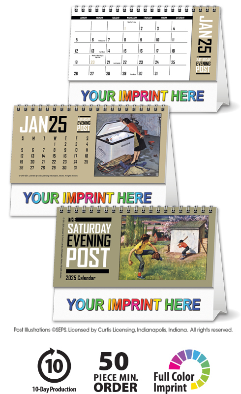 2025 The Saturday Evening Post Desk Calendar 