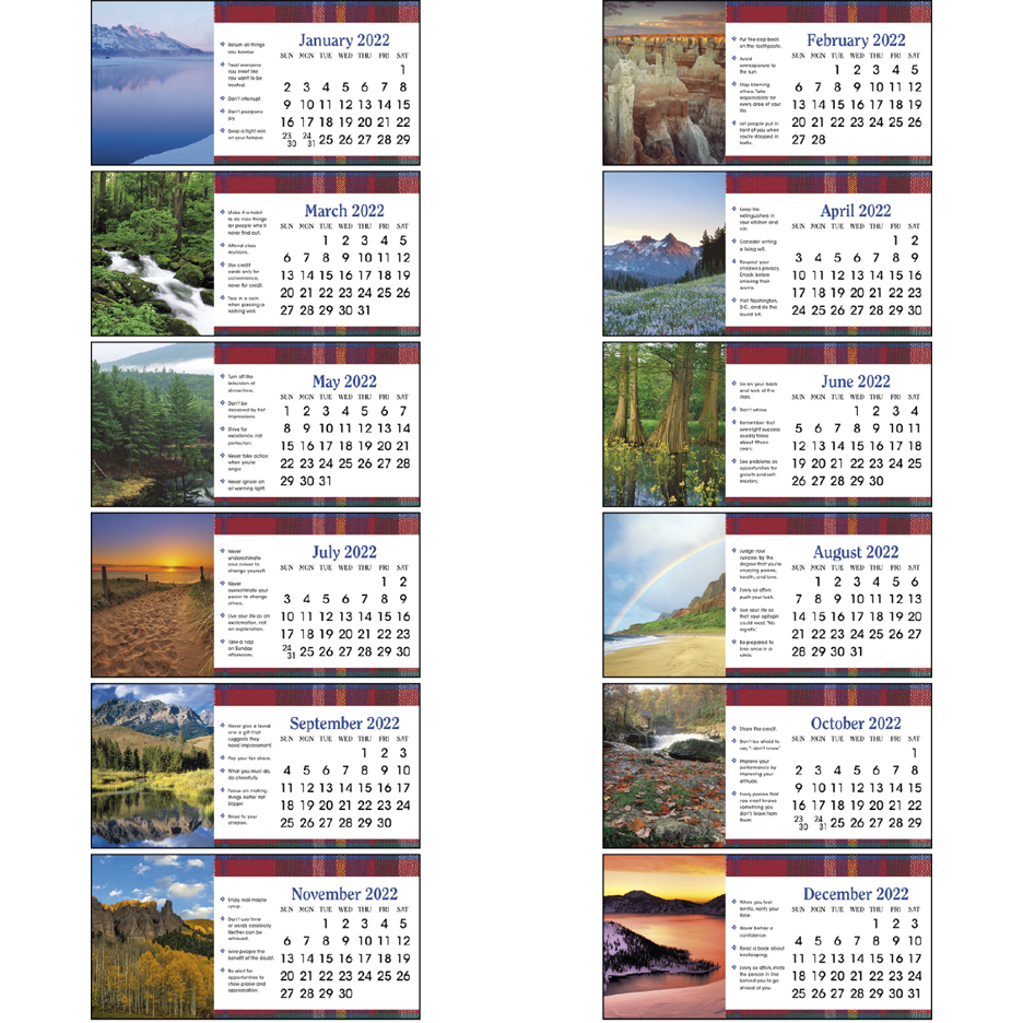 2022 Life's Little Instruction Book Desk Calendar 6" x 41/2