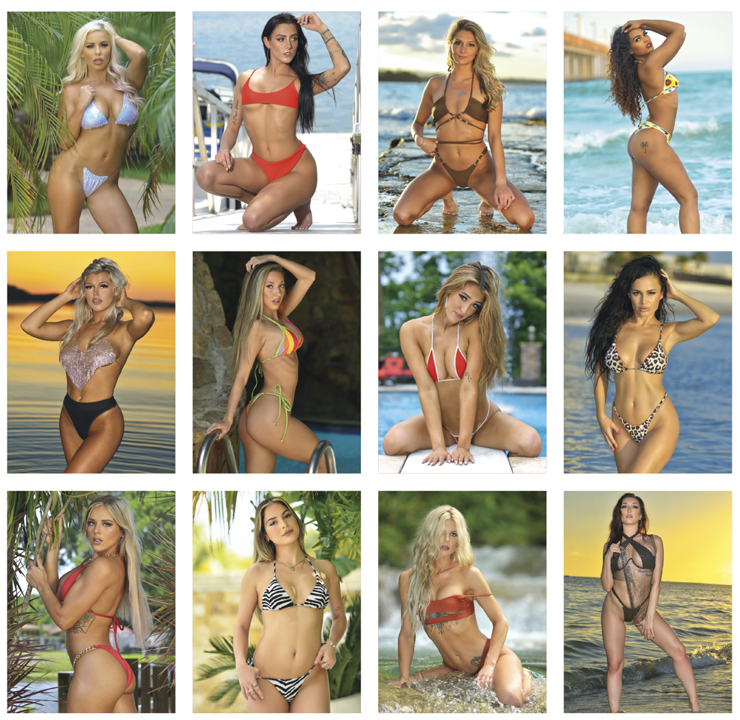 Triumph Swimsuit Stick Up Calendar, Full Color | ValueCalendars.com