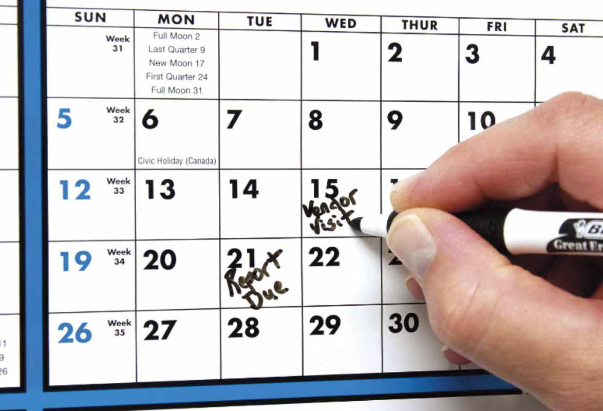 2024 SpanAYear (Laminated) Calendar 22" x 29" Imprinted Full Year