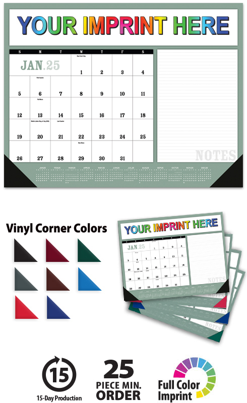 2025 Modern Desk Pad Notes Calendar | 22