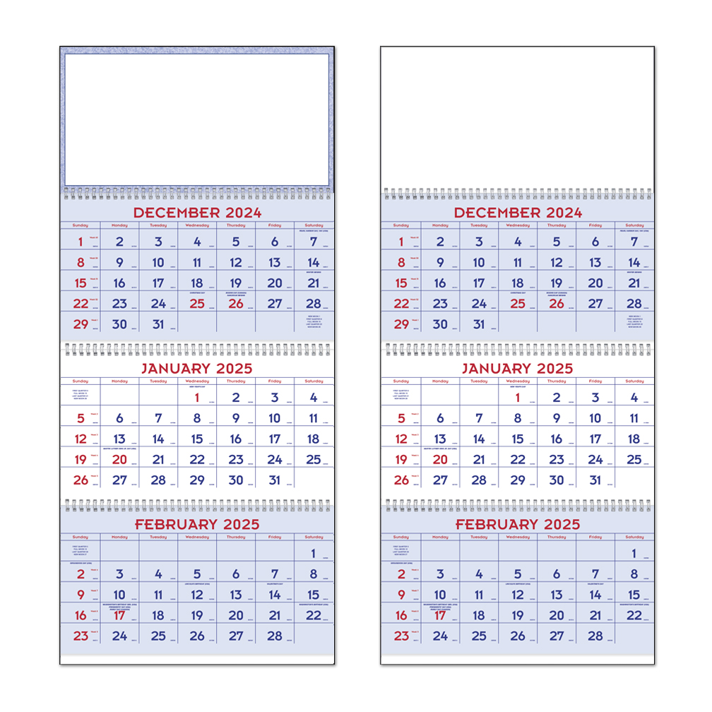 2024 Red & Blue Commercial Planner Calendar | 13