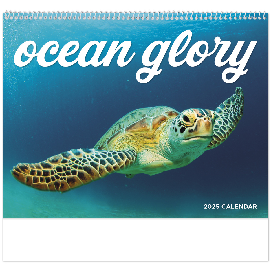 2024 Ocean Glory (Spiral) Calendar 11" X 19" Imprinted Spiral Bound