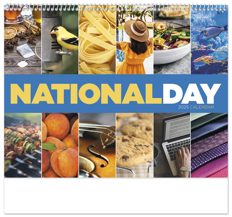 2025 National Day (Spiral) Calendar 11 quot X 19 quot Imprinted National