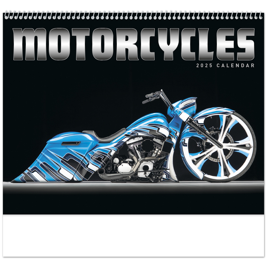 Motorcycles Spiral Calendar