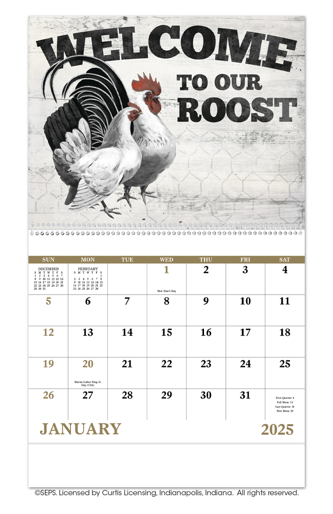 Country Days Spiral Calendar