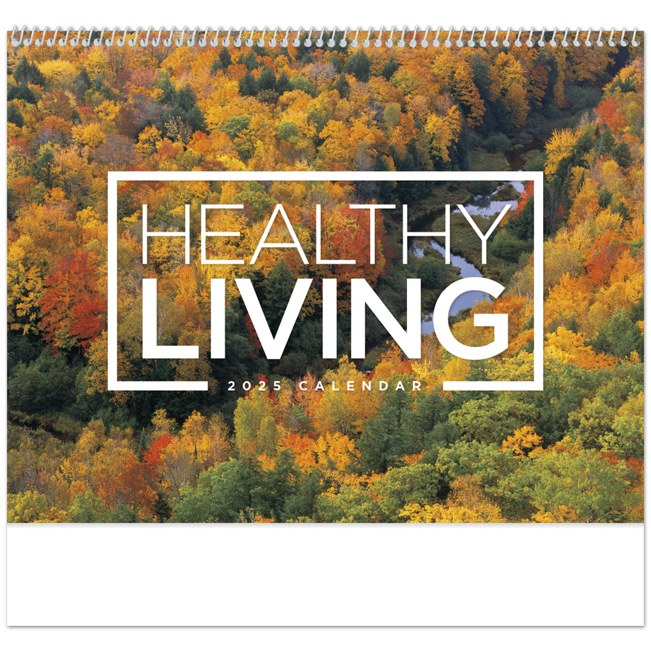 2024 Healthy Living (Spiral) Calendar 11" X 19" Imprinted Spiral